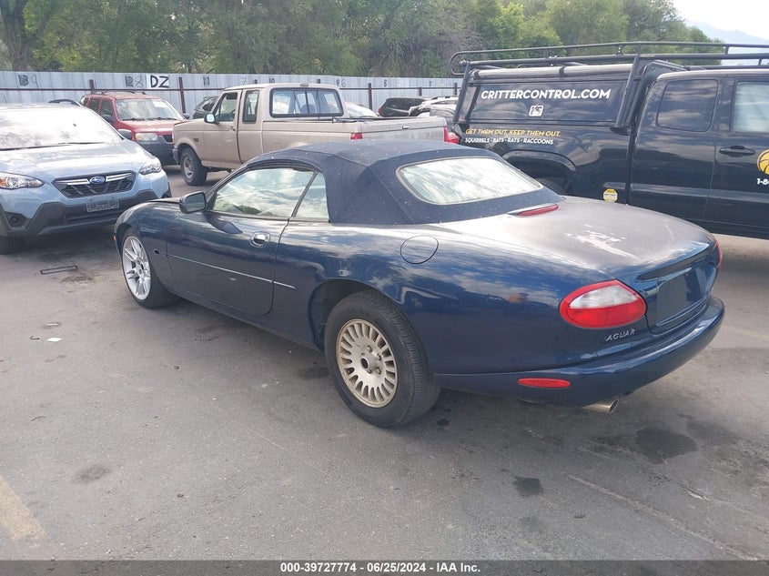 2000 Jaguar Xk8 blue cabrio gasoline SAJJA42C8YNA00346 photo #4