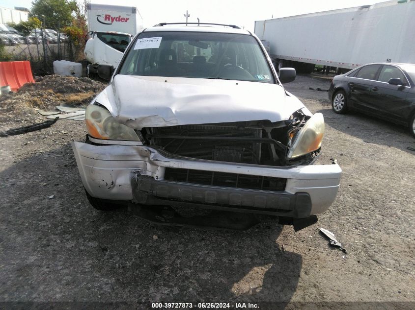 2005 Honda Pilot Lx VIN: 2HKYF18165H555338 Lot: 39727873