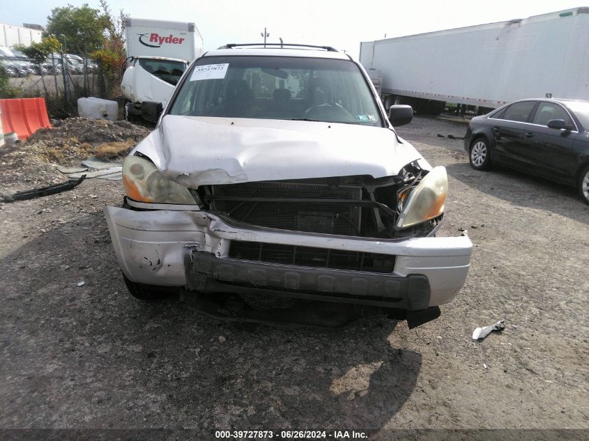 2005 Honda Pilot Lx VIN: 2HKYF18165H555338 Lot: 39727873