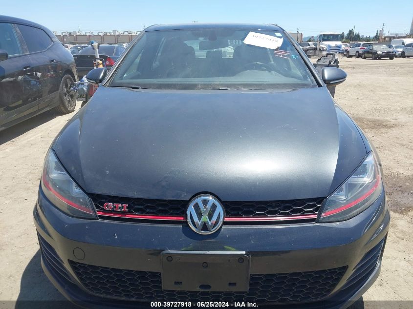 2016 Volkswagen Golf Gti Autobahn W/Performance Package 4-Door VIN: 3VW447AU2GM001770 Lot: 39727918