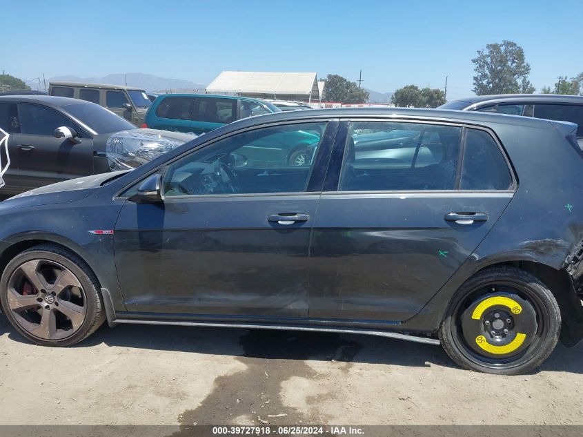 2016 Volkswagen Golf Gti Autobahn W/Performance Package 4-Door VIN: 3VW447AU2GM001770 Lot: 39727918