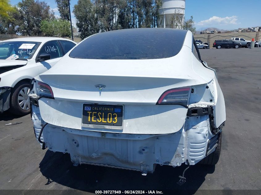 2021 TESLA MODEL 3 STANDARD RANGE PLUS REAR-WHEEL DRIVE - 5YJ3E1EA3MF088586