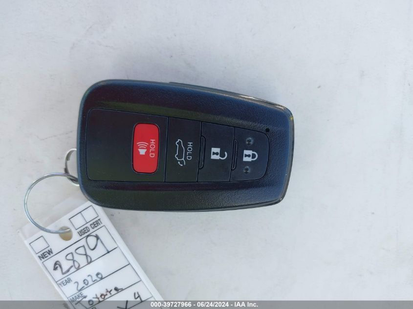 2020 Toyota Rav4 Xle VIN: 2T3W1RFV5LW072889 Lot: 39727966