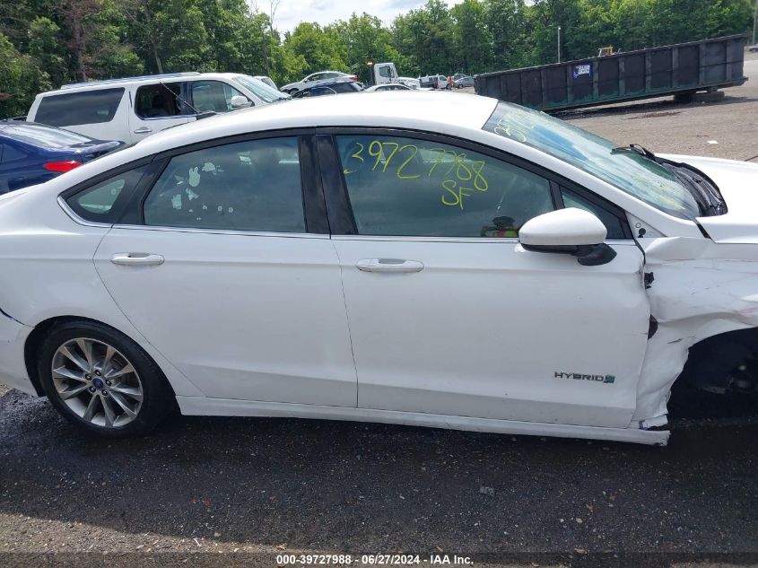 2017 Ford Fusion Hybrid Se VIN: 3FA6P0LU4HR238164 Lot: 39727988