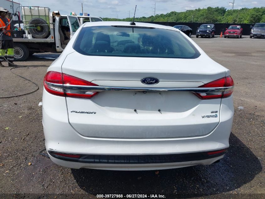 2017 Ford Fusion Hybrid Se VIN: 3FA6P0LU4HR238164 Lot: 39727988