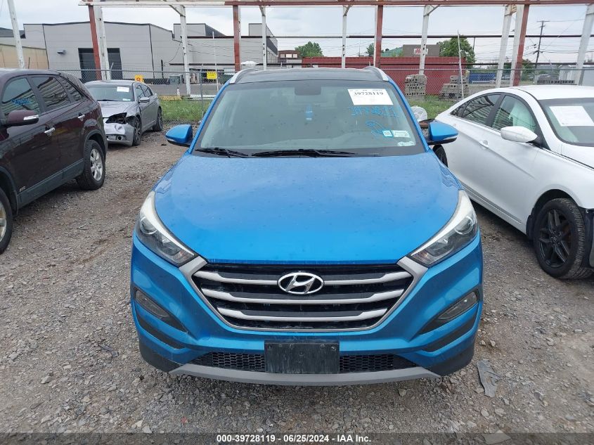 2017 Hyundai Tucson Sport VIN: KM8J3CA27HU402918 Lot: 39728119