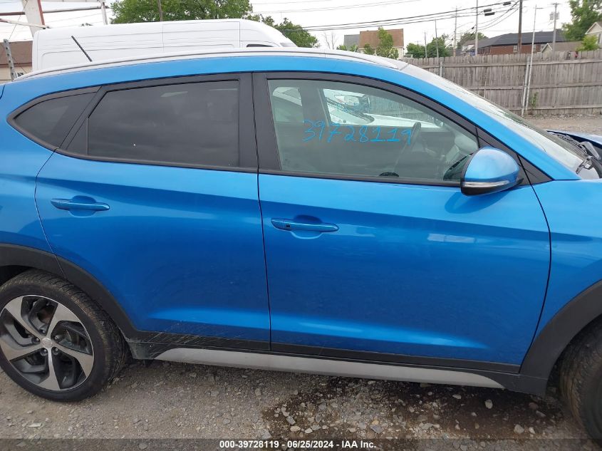 2017 Hyundai Tucson Sport VIN: KM8J3CA27HU402918 Lot: 39728119