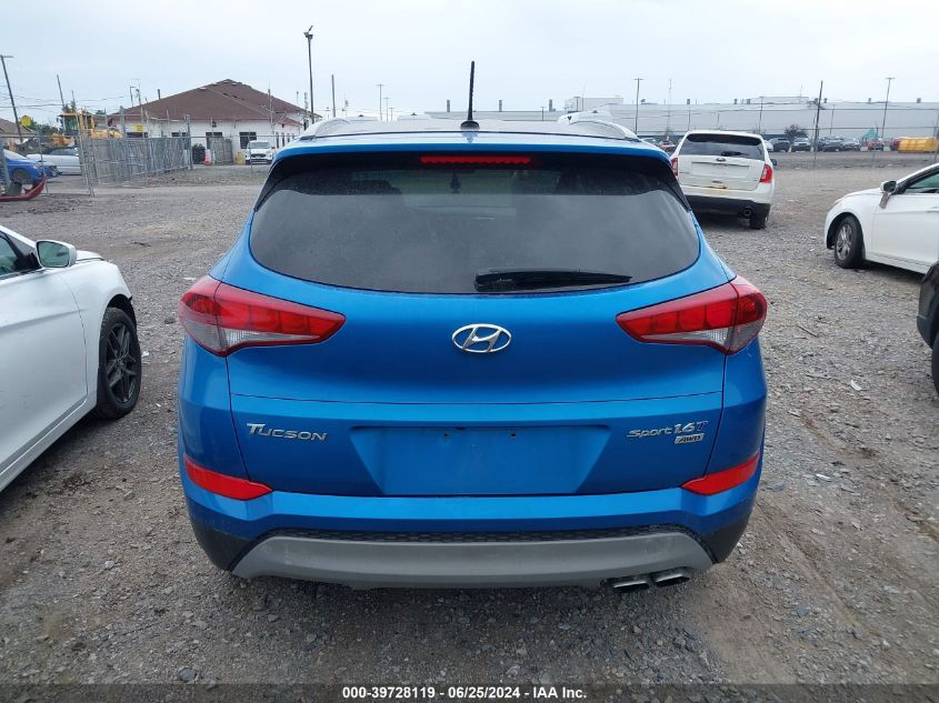 2017 Hyundai Tucson Sport VIN: KM8J3CA27HU402918 Lot: 39728119