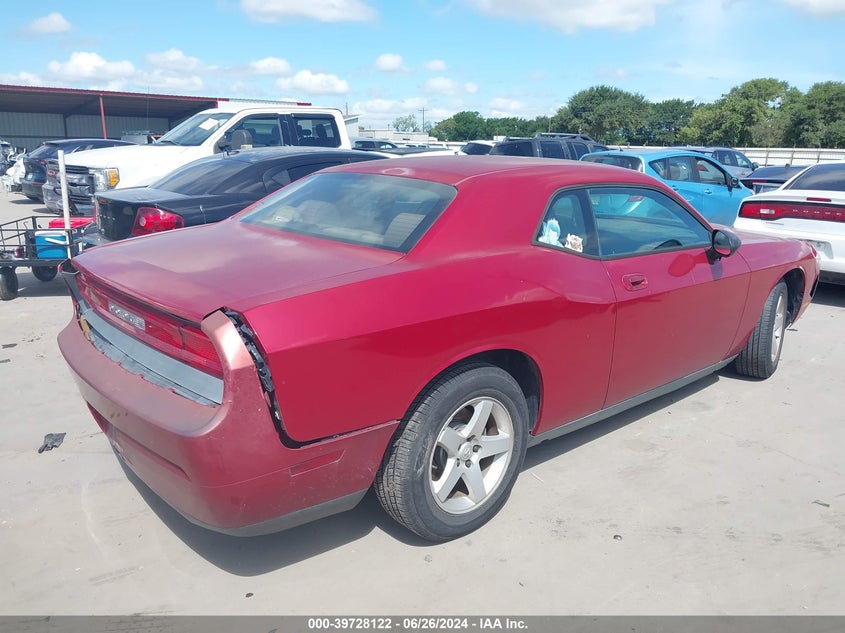 2010 Dodge Challenger Se VIN: 2B3CJ4DV9AH110180 Lot: 39728122
