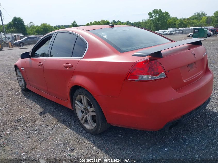 6G2ER577X9L238596 | 2009 PONTIAC G8