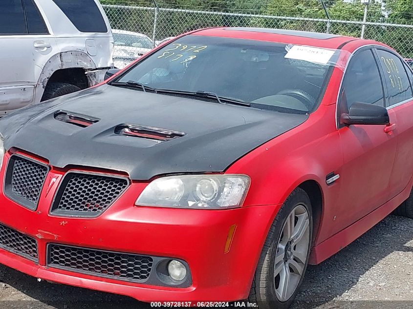 6G2ER577X9L238596 | 2009 PONTIAC G8