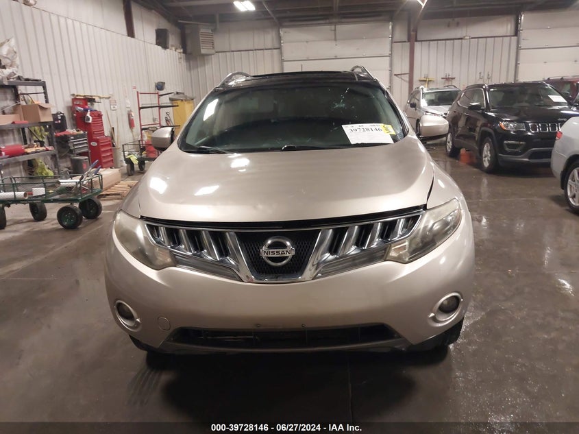 2010 Nissan Murano S/Sl/Le VIN: JN8AZ1MW5AW138103 Lot: 39728146