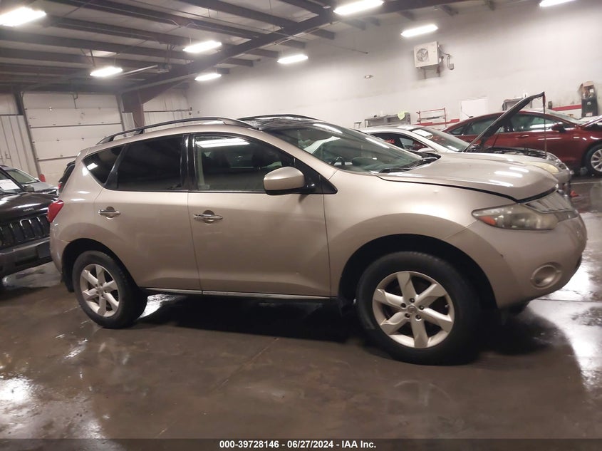 2010 Nissan Murano S/Sl/Le VIN: JN8AZ1MW5AW138103 Lot: 39728146
