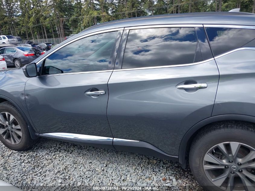 2018 Nissan Murano Sv VIN: 5N1AZ2MH7JN130864 Lot: 39728153