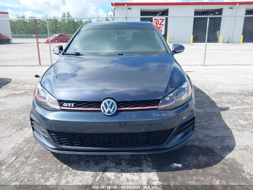 2018 Volkswagen Golf Gti 2.0T Autobahn/2.0T S/2.0T Se VIN: 3VW547AU3JM265706 Lot: 39728155