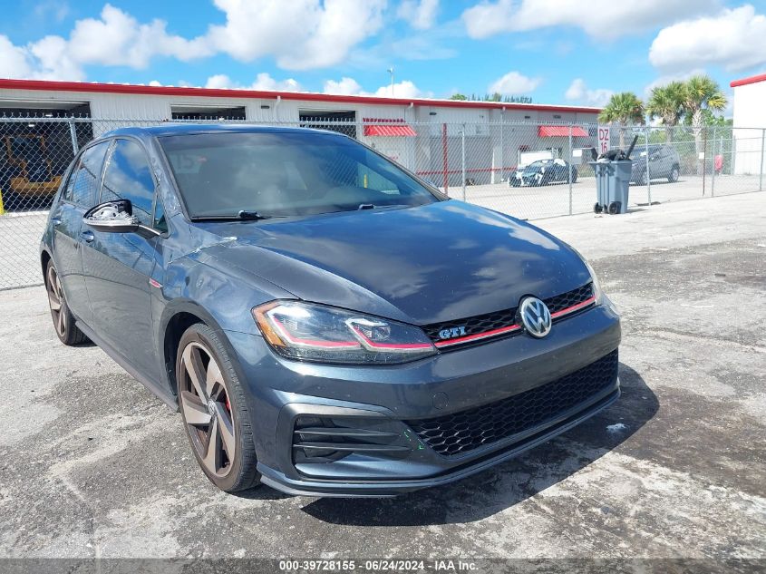 2018 Volkswagen Golf Gti 2.0T Autobahn/2.0T S/2.0T Se VIN: 3VW547AU3JM265706 Lot: 39728155