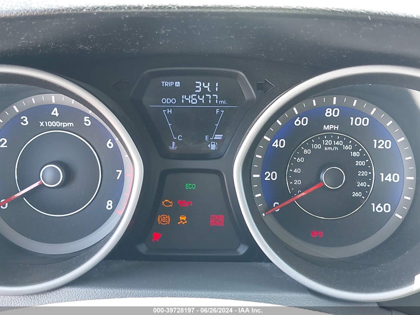 2012 Hyundai Elantra Gls (Ulsan Plant) VIN: KMHDH4AE0CU366321 Lot: 39728197