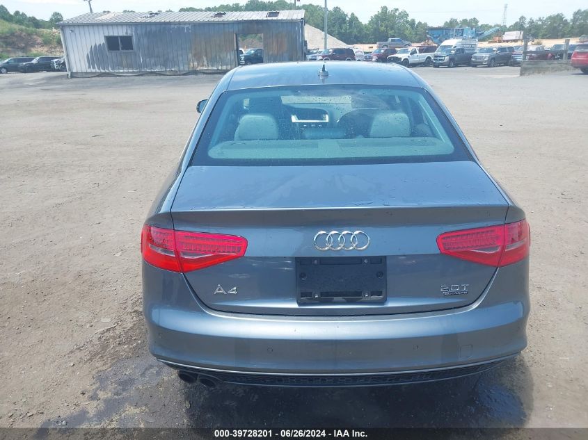 2015 Audi A4 2.0T Premium VIN: WAUFFAFL7FN037460 Lot: 39728201