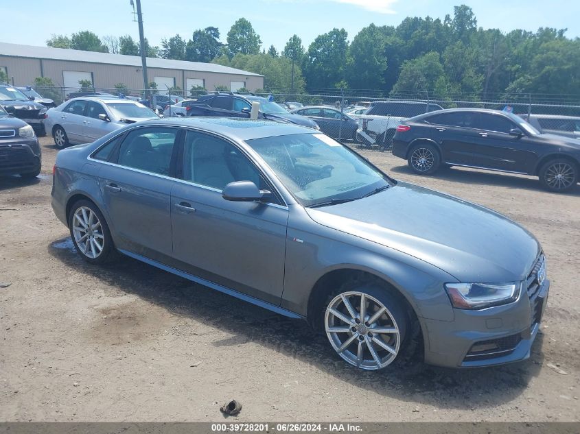 2015 AUDI A4 2.0T PREMIUM - WAUFFAFL7FN037460