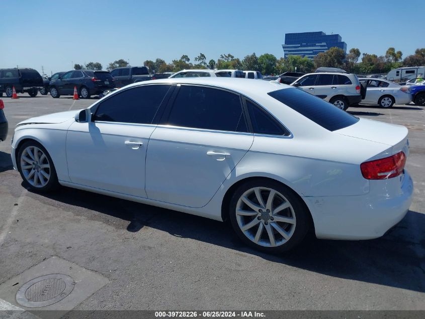 2011 Audi A4 2.0T Premium VIN: WAUFFAFL7BN038263 Lot: 39728226