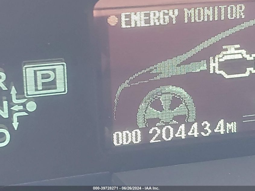 2010 Toyota Prius Ii VIN: JTDKN3DUXA5174560 Lot: 39728271