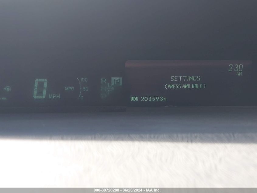 2010 Toyota Prius Iv VIN: JTDKN3DU1A0229054 Lot: 39728280