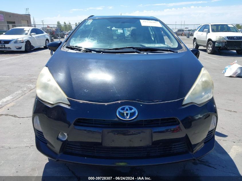 2012 Toyota Prius C One VIN: JTDKDTB36C1002839 Lot: 39728307