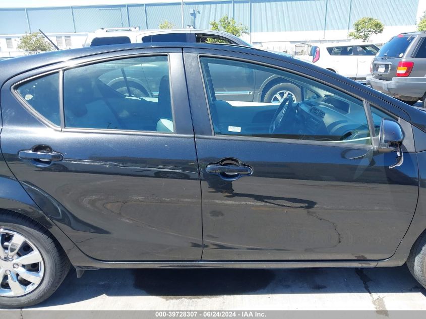 2012 Toyota Prius C One VIN: JTDKDTB36C1002839 Lot: 39728307