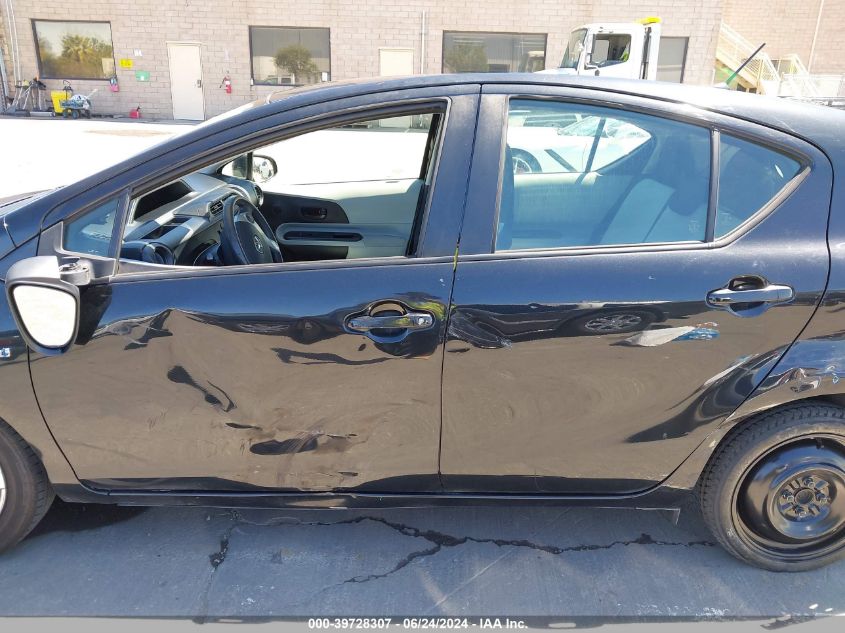 2012 Toyota Prius C One VIN: JTDKDTB36C1002839 Lot: 39728307