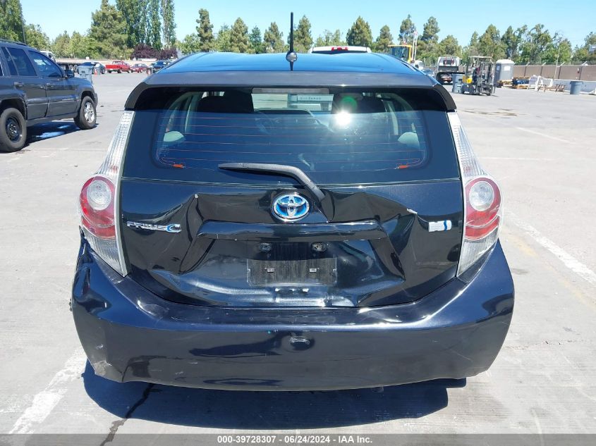 2012 Toyota Prius C One VIN: JTDKDTB36C1002839 Lot: 39728307