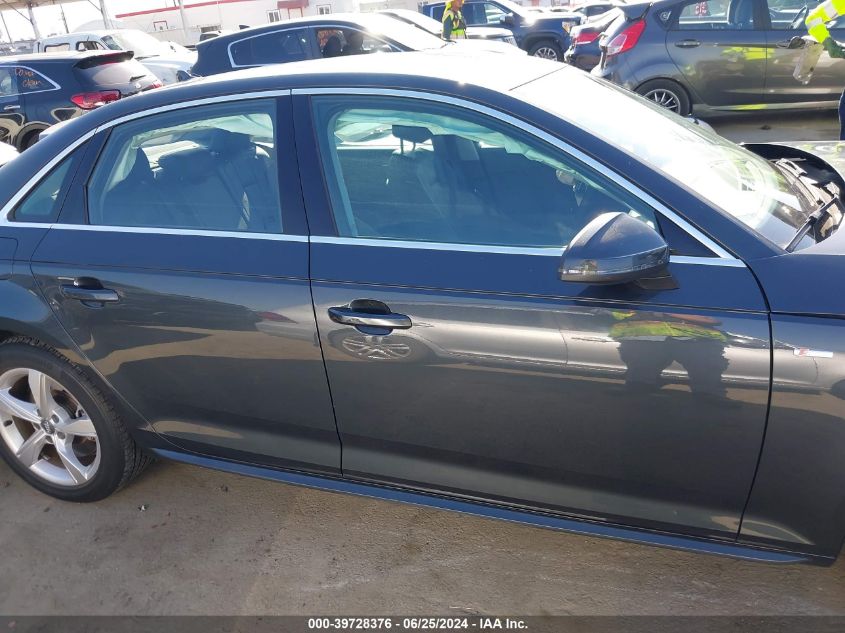 2019 Audi A4 Premium VIN: WAUDNAF43KA042210 Lot: 39728376