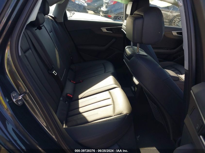 2019 Audi A4 Premium VIN: WAUDNAF43KA042210 Lot: 39728376