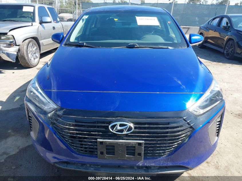 2019 Hyundai Ioniq Hybrid Blue VIN: KMHC65LC8KU178874 Lot: 39728414