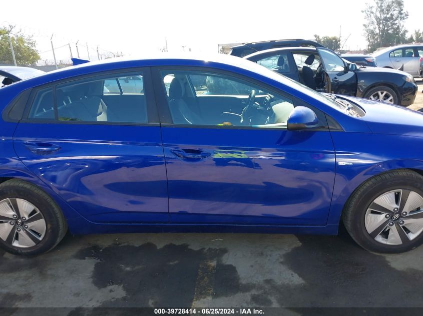 2019 Hyundai Ioniq Hybrid Blue VIN: KMHC65LC8KU178874 Lot: 39728414
