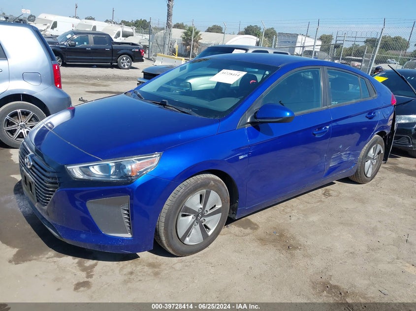 2019 Hyundai Ioniq Hybrid Blue VIN: KMHC65LC8KU178874 Lot: 39728414