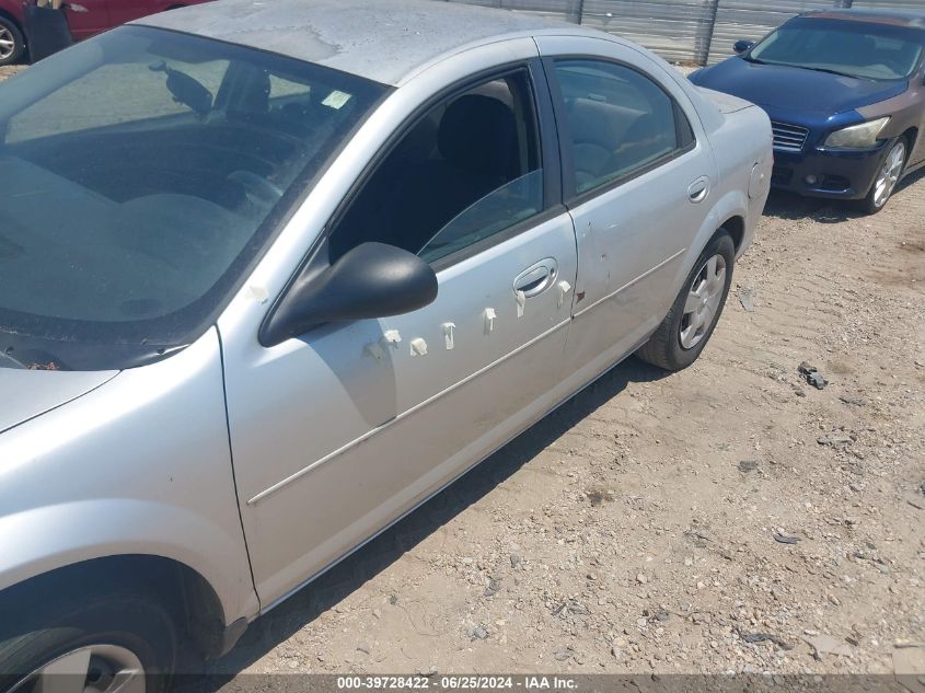 2005 Dodge Stratus Sxt VIN: 1B3EL46T55N604788 Lot: 39728422