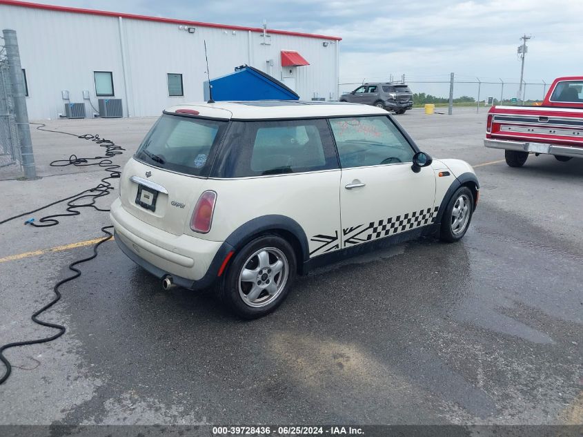 2003 Mini Cooper VIN: WMWRC33413TC42006 Lot: 39728436