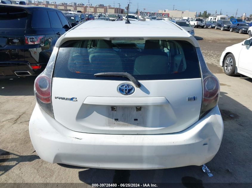 2014 Toyota Prius C One VIN: JTDKDTB34E1574799 Lot: 39728480