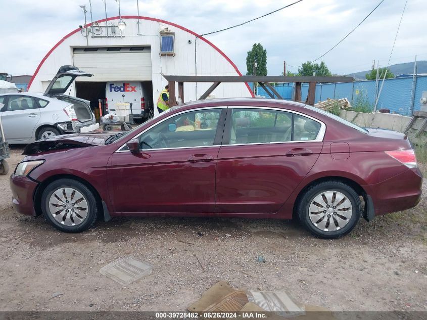 2009 Honda Accord 2.4 Lx VIN: 1HGCP25329A148165 Lot: 39728482