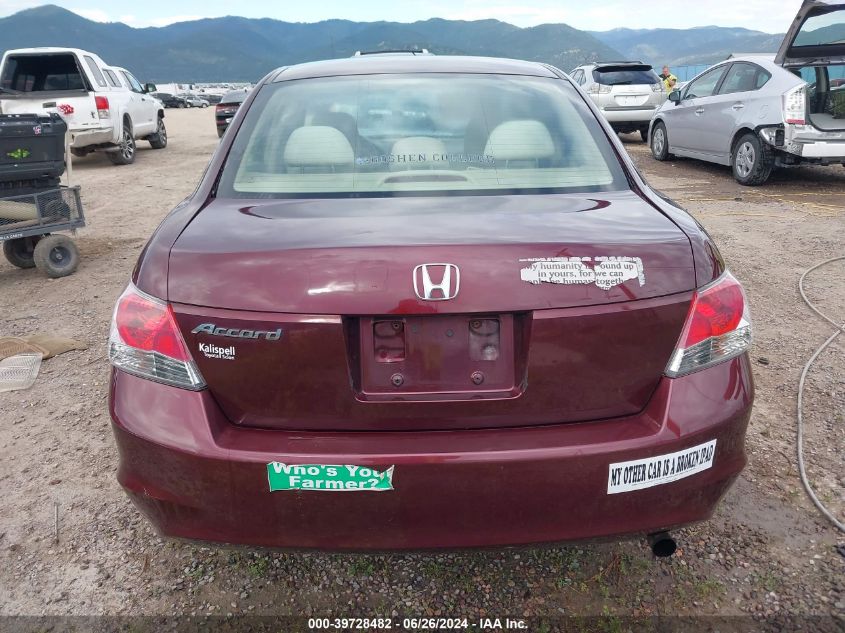 2009 Honda Accord 2.4 Lx VIN: 1HGCP25329A148165 Lot: 39728482