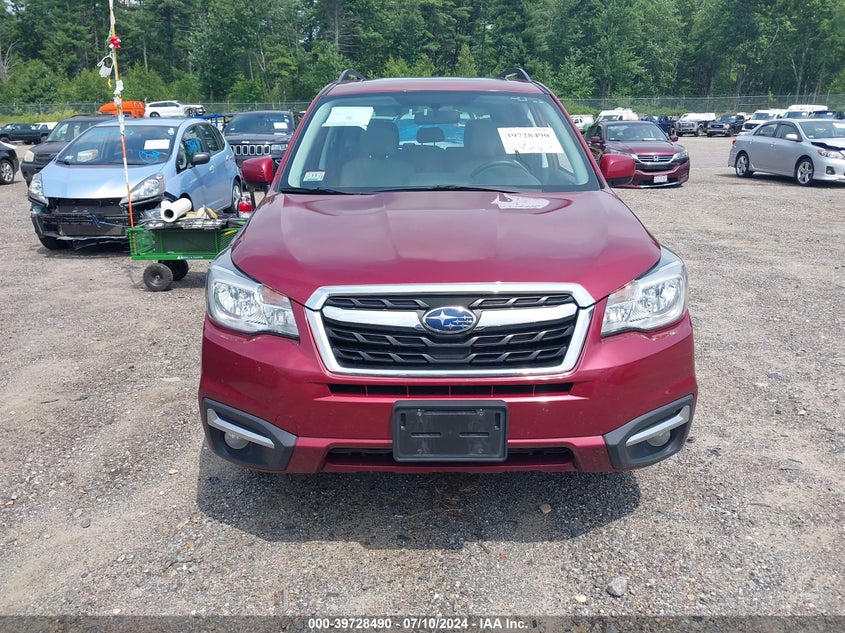 2018 Subaru Forester 2.5I Premium VIN: JF2SJAEC0JH583592 Lot: 39728490