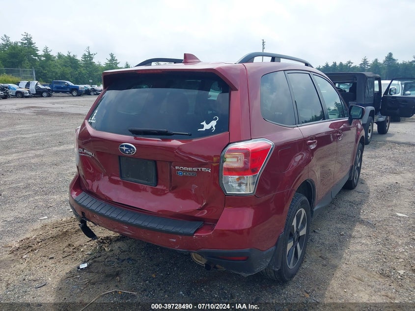 2018 Subaru Forester 2.5I Premium VIN: JF2SJAEC0JH583592 Lot: 39728490