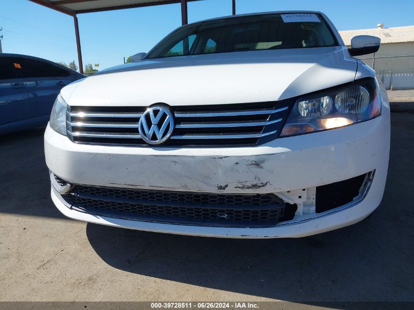 2013 Volkswagen Passat Se VIN: 1VWBH7A39DC027167 Lot: 39728511