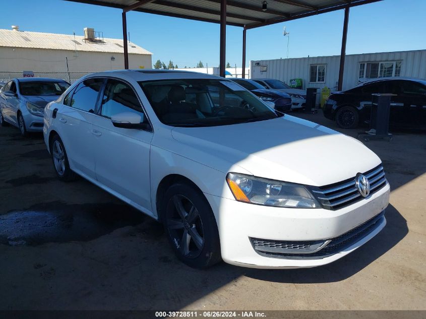 2013 Volkswagen Passat Se VIN: 1VWBH7A39DC027167 Lot: 39728511