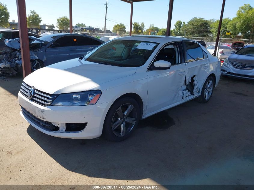 1VWBH7A39DC027167 2013 Volkswagen Passat Se