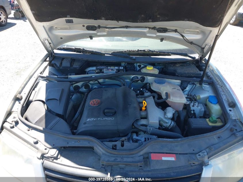 2000 Volkswagen Passat Gls VIN: WVWMA23B6YP359508 Lot: 39728585