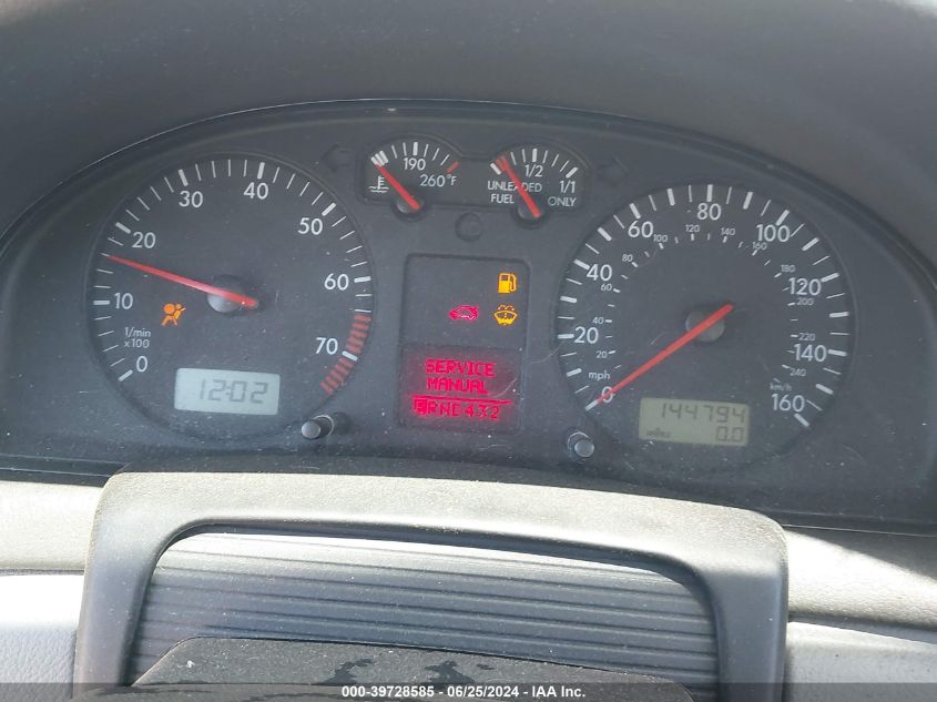 2000 Volkswagen Passat Gls VIN: WVWMA23B6YP359508 Lot: 39728585