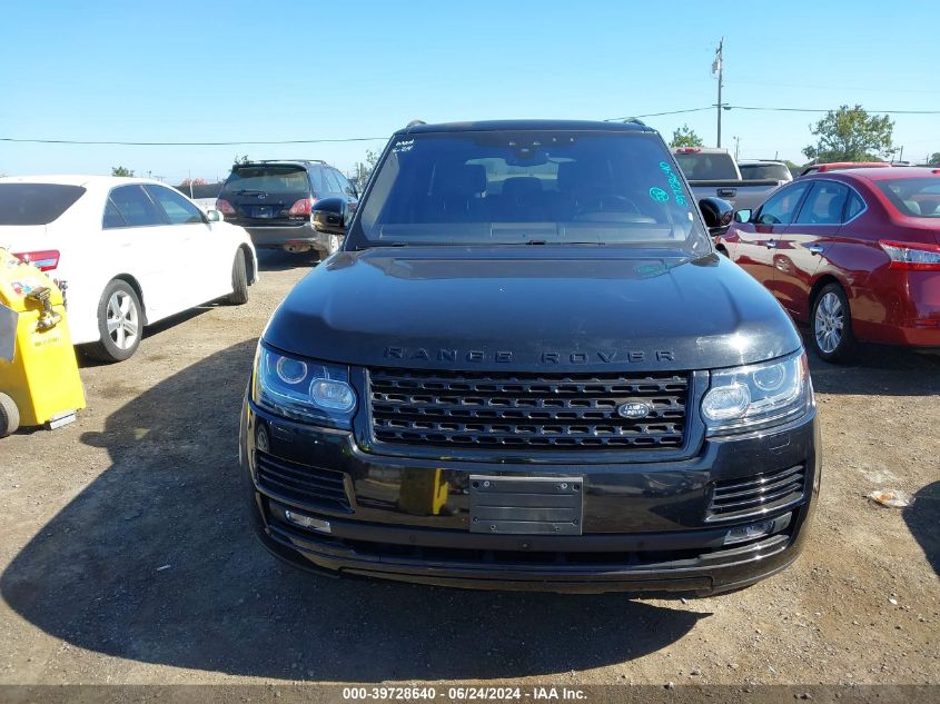 2017 Land Rover Range Rover 5.0L V8 Supercharged VIN: SALGS5FE1HA347960 Lot: 39728640