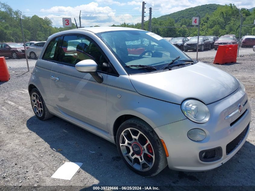 2014 Fiat 500 Sport VIN: 3C3CFFBR4ET279297 Lot: 39729666