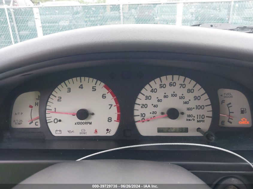 2002 Toyota Tacoma Xtracab VIN: 5TEWM72N72Z041325 Lot: 39729735